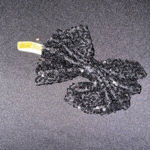 Black 5 1/2" Bow on FOE Headband